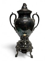 Meriden Britannia silver plated coffee urn