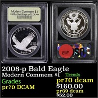 Proof 2008-p Bald Eagle Modern Commem Dollar $1 Gr