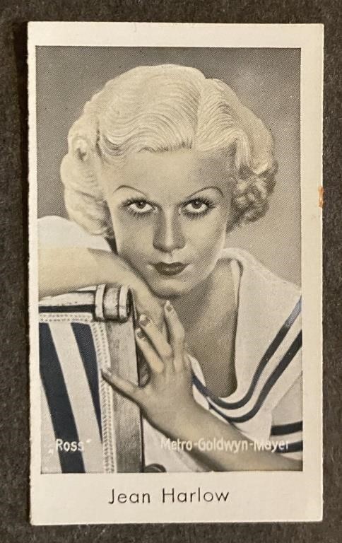 JEAN HARLOW: CAID Tobacco Card (1934)