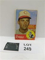 1963 TOPPS JIM O'TOOLE MLB BASEBALL CARD