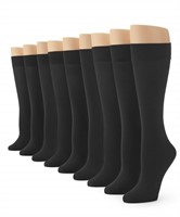 No nonsense womens Silky Trouser Socks, Black - 9