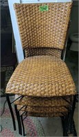 4 Stacking Kitchen Chairs