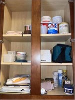 Cabinet Contents in laundry room (left side)