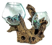 Balinese Gamal Wood Driftwood & Molten Bowls