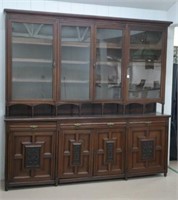 Early English Victorian Bookcase w/Bottom Unit