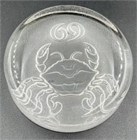 Etched Zodiac Paperweight