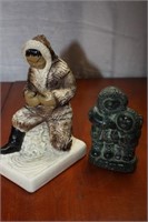 1 Wolfe original figurine & Hortensen figurine