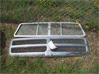 220) Dodge grill & back glass