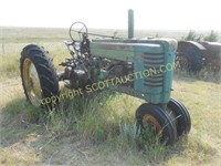 1952 JD A tractor, 2 cyl. gas