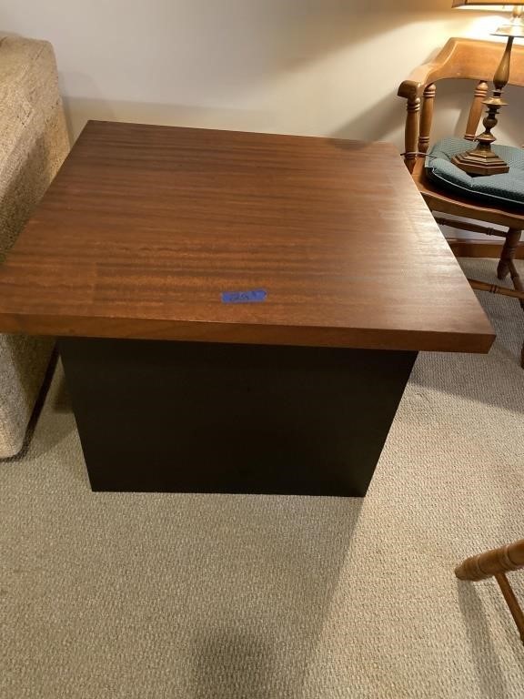 End table
30 inches long 22 inches tall