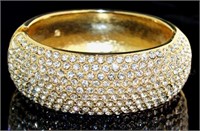 Extra Large Rhinestone Fashion Bangle Bracelet