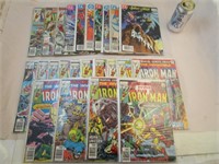 Lot de 24 comics IRON MAN et BATMAN des années 70