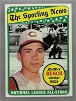 1969 JOHNNY BENCH TOPPS ALL STAR CARD