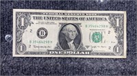 Joseph W Barr $1 Bill