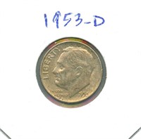 1953-D Roosevelt Silver Dime