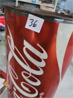 coca - cola garbage can