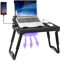 Foldable Laptop Table, TeqHome Adjustable Lap-Desk