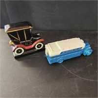 Greyhound Aftershave Bottle and Model T Figurine