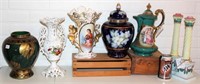Beautiful Vintage Vases, Pitcher & Candlesticks
