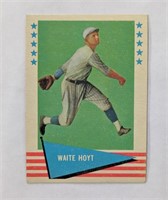 1961 Fleer Waite Hoyt Baseball Greats Card #44