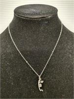 Sterling silver Gondola charm necklace