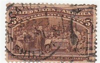 1892 Columbian Exposition 5c US Postage Stamp