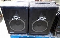 (2) PEAVEY SPEAKERS (NOT SURE IF THEY WORK)