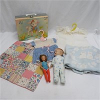 Dolls / Clothing / Blanket / Quilt / Suitcase