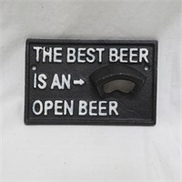 Cast Iron "The Best Beer is an Open Beer" Bottle