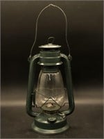 Vintage Green Metal Lantern with wick