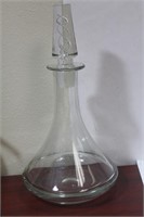 A Clear Glass Decanter