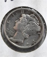 1931-S  Mercury Dime