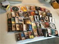 cd's, cassette tapes
