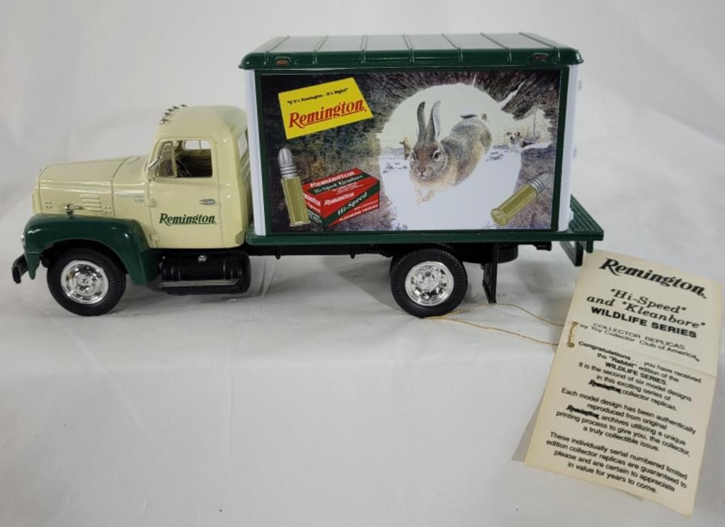 Vintage diecast Remington truck (comes in