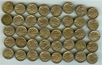 Buffalo 5c Roll Mixed Dates AU/UNC 40 Coins