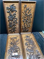 Wooden carved wall decor