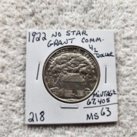 1922 NO Star Crant Commerative 1/2 Dollar MS63