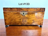 19TH C. ROSEWOOD JEWELRY BOX.