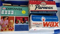 Esso parowax and Northland wax