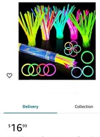 MAIAGO 100 Pack Colorful Glow Sticks, Glow In the