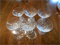 Set of 6 Crystal Cups