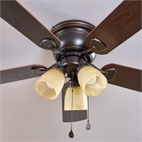 $55  Harbor Breeze Bronze 42-in LED Ceiling Fan