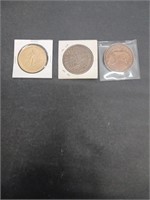 3 COMMEMORATIVE COINS AFRICAN & CANADIAN