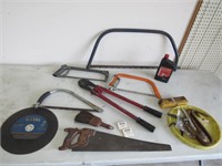 bolt cutters,saws & misc items