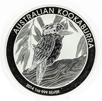 2014 Australian .999 Pure Silver Kookaburra