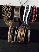 Group of miscellaneous bracelets one is a