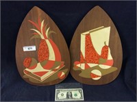 (2) Illinois molding company art pieces