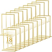 Hoteam 18 Pack Frame Acrylic Sign Holder Table