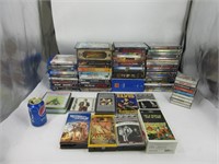 Plusieurs DVD films, cassette audio et VHS