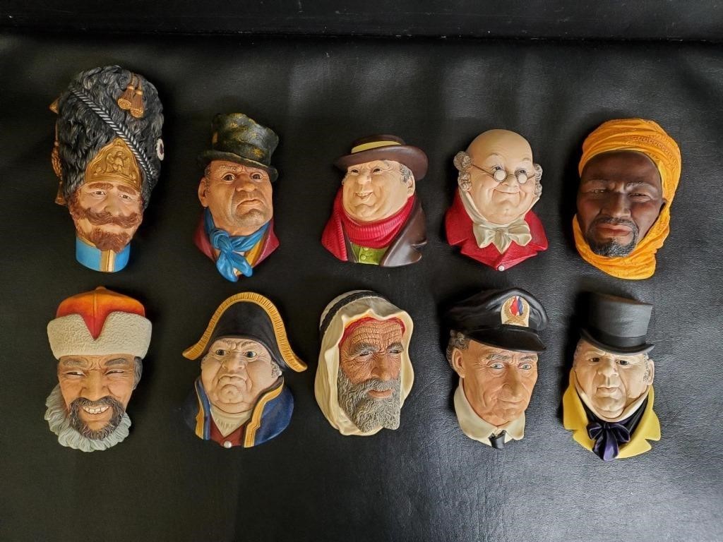 10 Bossoms Wall Ornaments Vintage